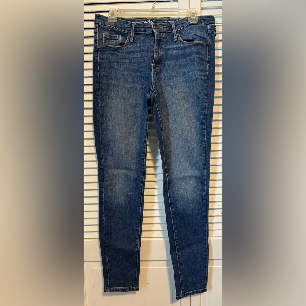 Mossimo Supply Co. Blue Skinny Jeans